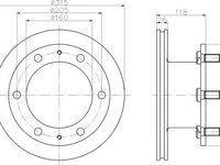 Disc frana IVECO Zeta - TEXTAR 93084600