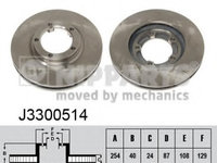 Disc frana J3300514 NIPPARTS pentru Hyundai H Hyundai H-1 Hyundai Satallite Mitsubishi Delica Mitsubishi L Hyundai Porter