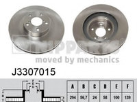 Disc frana J3307015 NIPPARTS pentru Toyota 86 Toyota Gt