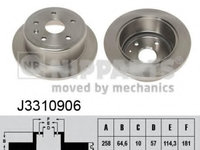 Disc frana J3310906 NIPPARTS pentru Daewoo Leganza Daewoo Evanda Chevrolet Evanda Daewoo Nubira