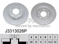 Disc frana J3313026P NIPPARTS pentru Mazda 6 Mazda 626 Mazda Capella Mazda 323 Mazda Etude Mazda Familia Mazda Premacy Mazda Atenza Mazda Mx-5