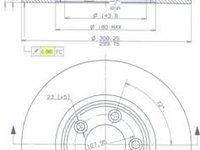 Disc frana JAGUAR S-TYPE limuzina (CCX) - BREMBO 09.7910.10