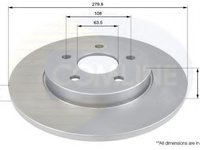 Disc frana JAGUAR X-TYPE (CF1) (2001 - 2009) COMLINE ADC1219 piesa NOUA