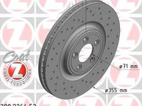 Disc frana JAGUAR XF SPORTBRAKE (CC9) (2012 - 2014) ZIMMERMANN 290.2264.52 piesa NOUA