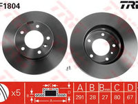 Disc frana JAGUAR XJ 2,9-6,0 86-97 291 X 28 - OEM-TRW: DF1804|DF1804 - W02203178 - LIVRARE DIN STOC in 24 ore!!!