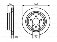 Disc frana Jaguar XJ (NAW, NBW) 1996-2003 #2 09721720