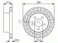 Disc frana JEEP CHEROKEE (XJ) (1983 - 2001) BOSCH 0 986 479 U00 piesa NOUA