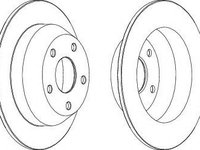 Disc frana JEEP CHEROKEE (XJ) (1983 - 2001) FERODO DDF1553 piesa NOUA