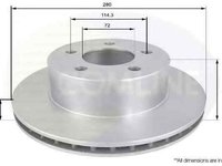 Disc frana JEEP CHEROKEE XJ COMLINE ADC2302V