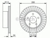 Disc frana JEEP CHEROKEE (XJ) - OEM - BOSCH: 0986479386|0 986 479 386 - Cod intern: W02653623 - LIVRARE DIN STOC in 24 ore!!!