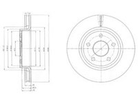 Disc frana JEEP COMMANDER XK DELPHI BG9058