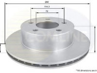 Disc frana JEEP GRAND CHEROKEE I (ZJ) (1991 - 1999) COMLINE ADC2302V piesa NOUA