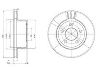 Disc frana JEEP GRAND CHEROKEE I ZJ DELPHI BG3533