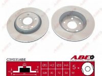 Disc frana JEEP GRAND CHEROKEE III (WH, WK) (2005 - 2010) ABE C3Y031ABE piesa NOUA