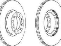 Disc frana JEEP GRAND CHEROKEE IV WK WK2 FERODO DDF476