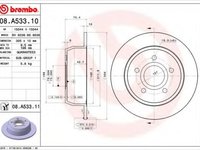 Disc frana JEEP GRAND CHEROKEE Mk II (WJ, WG) - BREMBO 08.A533.11