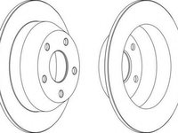 Disc frana JEEP WAGONEER (XJ), JEEP GRAND CHEROKEE Mk II (WJ, WG) - FERODO DDF1553