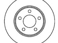 Disc frana JEEP WRANGLER (YJ, SJ_), JEEP WAGONEER (XJ), JEEP COMANCHE (MJ) - JURID 561537J