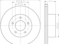 Disc frana JEEP WRANGLER (YJ, SJ_), JEEP WAGONEER (XJ) - MINTEX MDC2100