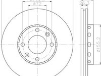 Disc frana KIA CARENS II FJ TEXTAR 92131700