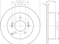 Disc frana KIA CARENS Mk II (FJ), KIA RONDO III (UN) - TEXTAR 92185803