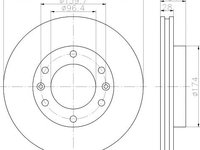 Disc frana KIA CARNIVAL 06- 2,9CRDI punte fata - OEM-MAXGEAR: 19-2375|19-2375 - W02747796 - LIVRARE DIN STOC in 24 ore!!!