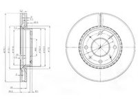 Disc frana KIA CERATO limuzina (LD) (2004 - 2016) DELPHI BG4016 piesa NOUA