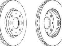 Disc frana KIA CERATO limuzina LD FERODO DDF1528