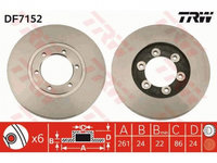 Disc frana Kia K2500 (SD) 2003-2016 #2 0986479053