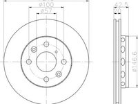 Disc frana KIA MENTOR limuzina (FA), KIA MENTOR (FA), KIA SEPHIA (FB) - MINTEX MDC1364