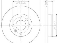 Disc frana KIA MORNING (BA), HYUNDAI i10 (PA), KIA MORNING (TA) - MINTEX MDC1725