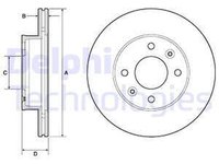 Disc frana KIA PICANTO BA DELPHI BG3935