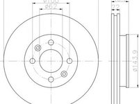 Disc frana KIA PRIDE (DA), KIA RIO II limuzina (JB), KIA RIO II (JB) - MINTEX MDC1839