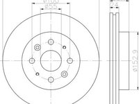 Disc frana KIA RIO II 02- 1,3/1,5 254x24 - OEM - MEYLE ORIGINAL GERMANY: 28-15 521 0014|28-155210014 - W02210527 - LIVRARE DIN STOC in 24 ore!!!