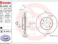 Disc frana KIA RIO II JB BREMBO 09A44510