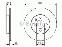 Disc frana KIA RIO II limuzina (JB) (2005 - 2020) BOSCH 0 986 479 R77