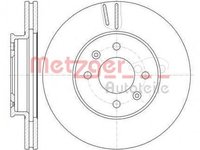 Disc frana KIA RIO II limuzina (JB), KIA RIO II (JB), HYUNDAI AVEGA III (MC) - METZGER 61023.10