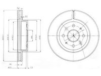 Disc frana KIA RIO limuzina DC DELPHI BG4019