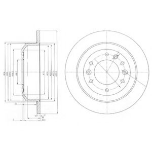 Disc frana KIA SEDONA Mk II (VQ) (2005 - 2016) DELPHI BG4138