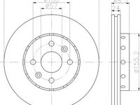 Disc frana KIA SEPHIA (FB), KIA SHUMA II limuzina (FB), KIA SPECTRA II (FB) - MINTEX MDC1799