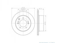 Disc frana Kia SORENTO I (JC) 2002-2016 #2 0986479232