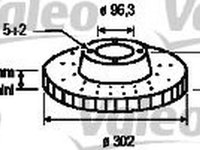 Disc frana KIA SORENTO I JC VALEO 197210