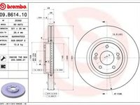 Disc frana KIA SORENTO II XM BREMBO 09B61410