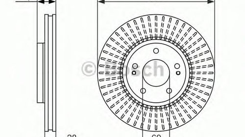 Disc frana KIA SOUL II (PS) - OEM - BOSCH: 09