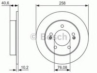 Disc frana KIA VENGA (YN), HYUNDAI ix20 (JC) - BOSCH 0 986 479 059