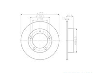 Disc frana Lada NIVA (2121) 1976-2016 #2 08393910