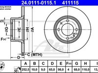 Disc frana LADA NOVA 2105 ATE 24011101151