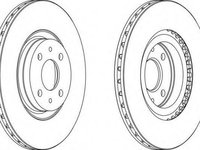 Disc frana LANCIA DEDRA (835), LANCIA DELTA Mk II (836), ALFA ROMEO 145 (930) - WAGNER WGR0252-1