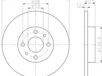 Disc frana LANCIA DEDRA (835), LANCIA DELTA Mk II (836), ALFA ROMEO 145 (930) - TEXTAR 92041503