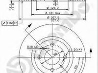 Disc frana LANCIA DEDRA (835), LANCIA DELTA Mk II (836), ALFA ROMEO 145 (930) - BREMBO 08.9621.14